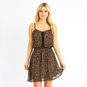 Urban Outfitters Staring At Stars Printed Spaghetti Strap Dress